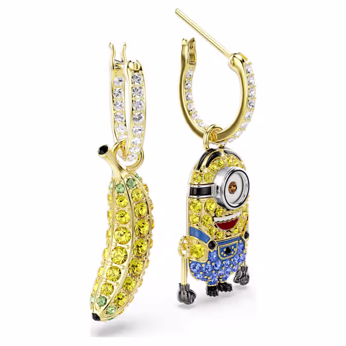 Minions Stuart and Banana drop earrings